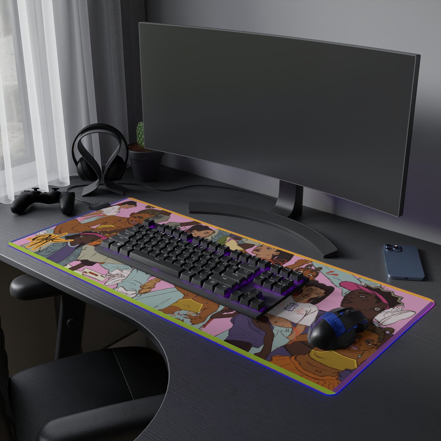 AQSLE Collection LED Gaming Mouse Pad